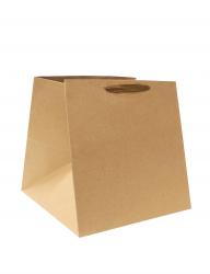 Бумажные подарочные крафт пакеты, серия "Крафт без рисунка", размер 34*34*34 см.