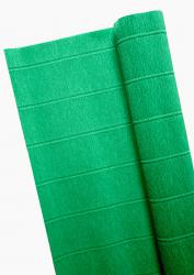 Креп бумага гофрированная зелёная (563)