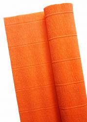 Креп бумага гофрированная оранжевая (581)