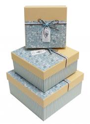Набор подарочных коробок А-080-32/33 (Голубой)