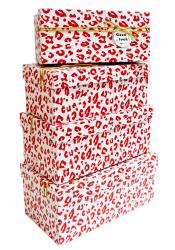 Набор подарочных коробок А-0911 (Красный)