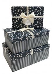 Набор подарочных коробок А-15-3025/26 (Тёмно-синий)