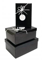 Набор подарочных коробок А-171017 (Чёрный)