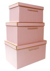 Набор подарочных коробок А-1723 (Розовый)