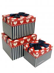 Набор подарочных коробок А-180148 (Красный)