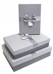 Набор подарочных коробок А-18105-24/27 (Серый)