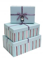 Набор подарочных коробок А-184857 (Голубой)