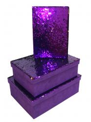 Набор подарочных коробок А-186211 (Фиолетовый)