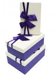 Набор подарочных коробок А-2316-16 (Молочно-фиолетовый)