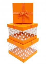 Набор подарочных коробок А-4307 (Оранжевый)