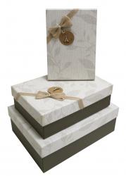 Набор подарочных коробок А-61306-4 (Песочный)