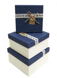 Набор подарочных коробок А-62316 (Синий)