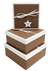 Набор подарочных коробок А-8301-56 (Коричневый)