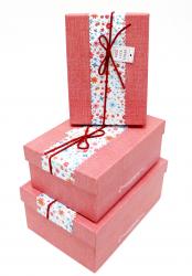 Набор подарочных коробок А-91301-73 (Алый)