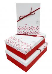 Набор подарочных коробок А-91307-102 (Красный)