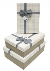 Набор подарочных коробок А-91307-122 (Серый)