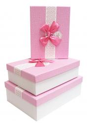 Набор подарочных коробок А-91307-133 (Розовый)
