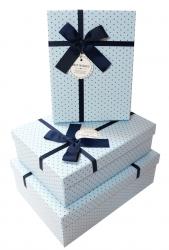 Набор подарочных коробок А-91307-76 (Голубой)
