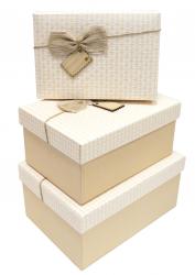 Набор подарочных коробок А-91332-14 (Кремовый)