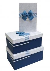 Набор подарочных коробок А-91335-25 (Синий)