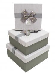 Набор подарочных коробок А-92301-129 (Серый)