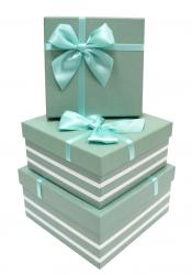 Набор подарочных коробок А-92301-65 (Зелёно-бирюзовый)