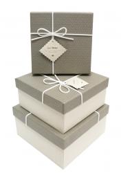 Набор подарочных коробок А-92301-71 (Серый)