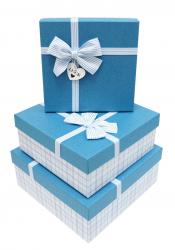 Набор подарочных коробок А-92314-45 (Голубой)