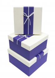 Набор подарочных коробок А-92316-21 (Молочно-фиолетовый)