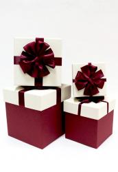 Набор подарочных коробок А-92401 (Бордовый)