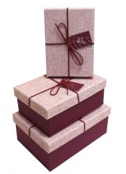 Набор подарочных коробок А-9301-102 (Бордовый)