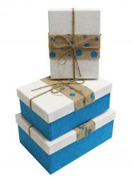 Набор подарочных коробок А-9301-99 (Лазурный)