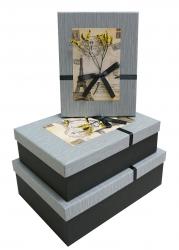 Набор подарочных коробок А-9302-110 (Серый)