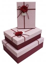 Набор подарочных коробок А-9304-44 (Красный)