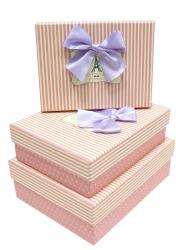Набор подарочных коробок А-9307-5 (Персиковый)