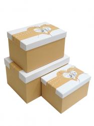 Набор подарочных коробок А-9312-16 (Бежевый)