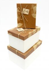 Набор подарочных коробок А-9312-4 (Коричневый)