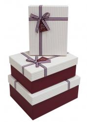 Набор подарочных коробок А-9319-9 (Бордовый)