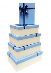 Набор подарочных коробок А-9502-3 (Голубой)