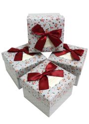 Набор подарочных коробок (один размер в упаковке) А-0112 (Серый)