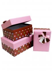 Набор подарочных коробок А-015-06410-11/12 (Розовый)