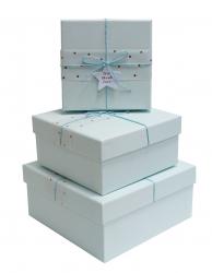 Набор подарочных коробок А-015-399/4 (Голубой)