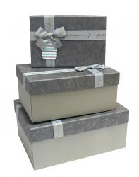 Набор подарочных коробок А-04306-1/3 (Серый)