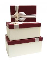 Набор подарочных коробок А-04359-3 (Бордовый)