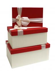 Набор подарочных коробок А-04359-3 (Красный)