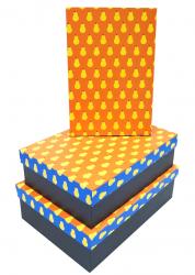 Набор подарочных коробок А-0791 (Груши оранжевый)