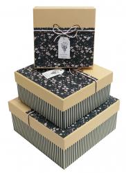 Набор подарочных коробок А-080-32/33 (Чёрный)