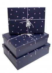 Набор подарочных коробок А-08195-46/47 (Тёмно-синий)