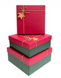 Набор подарочных коробок А-09443 (Красный)