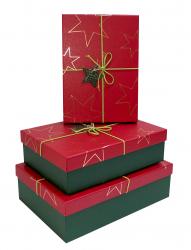 Набор подарочных коробок А-09450 (Красный)